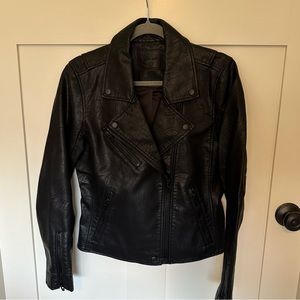 Blank NYC faux leather moto jacket